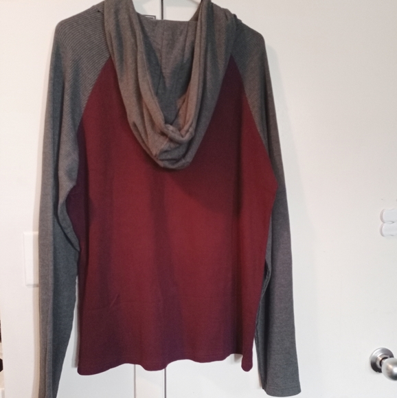 Aeropostale hoodie decade chocolate gray L - Picture 3 of 6